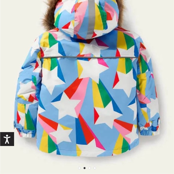OOS! Boden Surfboard Blue Rainbow Star Snow Suit - Picture 5 of 8